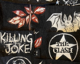 hand painted custom patches