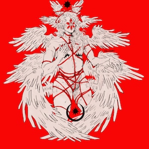 trans angel sticker