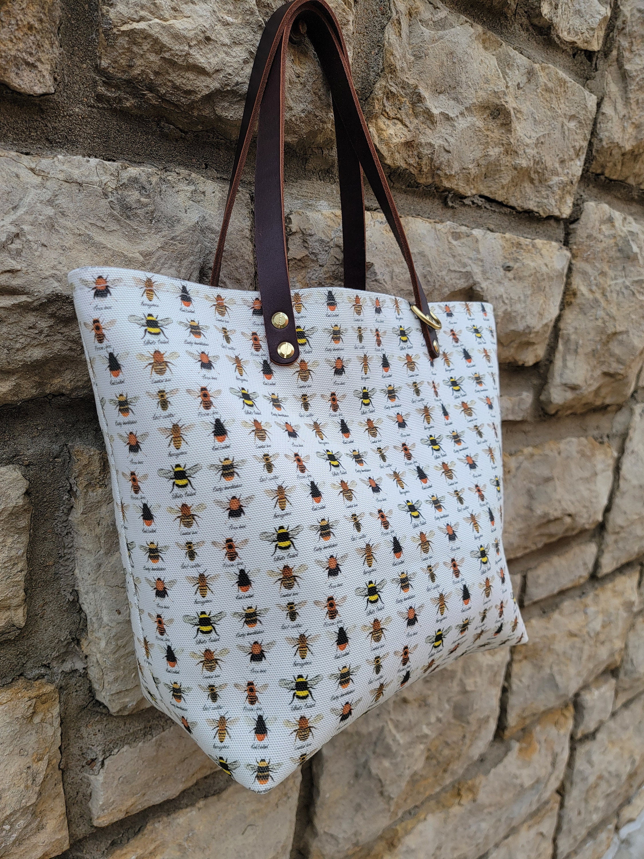 Shopper Bag, Market Bag, Leather Strap Handles, Shopping Bag Shopper Bag, Market Bag, Leather Strap Handles, Shopping Bag