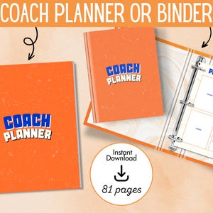Ultimate Sports Coach Planner Printable |  Sports Binder for Coaches | Team Management, Practice Plans & Player Tracking | Instant Download