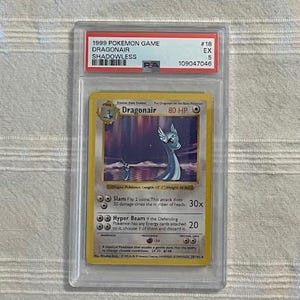 1999 Shadowless Dragonair Pokemon Trading Card - PSA Grade 5 1999 Shadowless Dragonair Pokemon Trading Card - PSA Grade 5