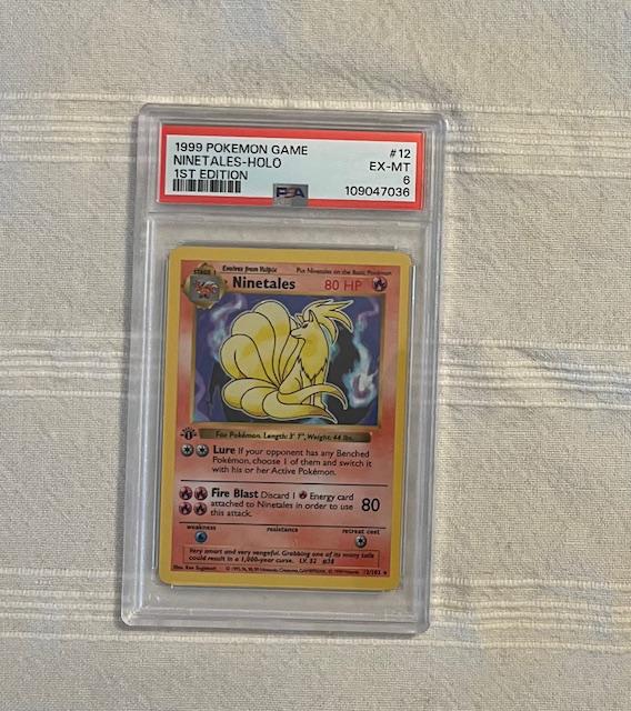 1999 ninetales pokemon card RECORD SALE: We just sold the world's most expensive Ninetales card for a record $33,000 in our auction. This card was a PSA 10 1999 Pokmon Base Set 1st Edition Holo Ninetales
