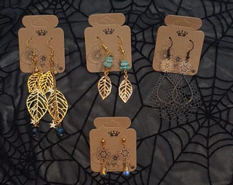 Joyas OOAK con temática de oro hechas a mano