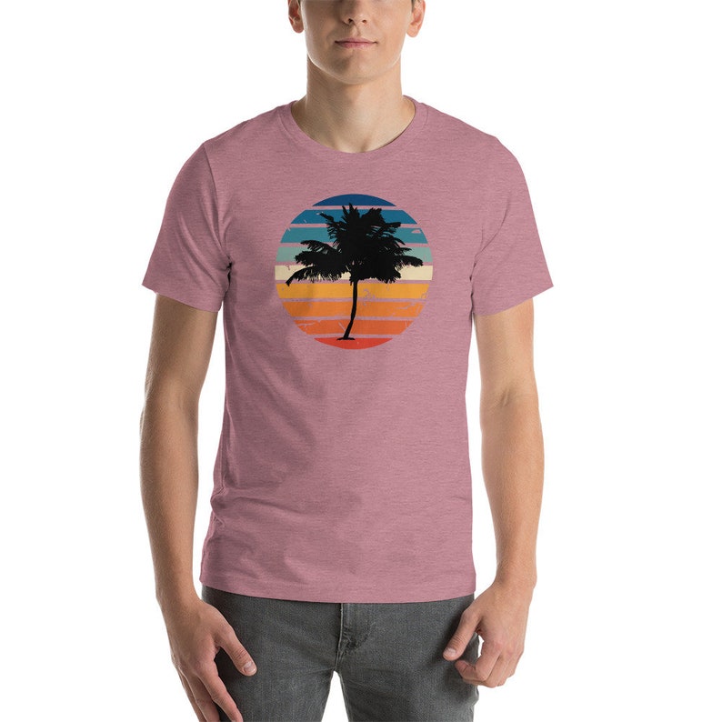 Men's Hot Beachy Palm Tree Vaca T-shirt - Etsy