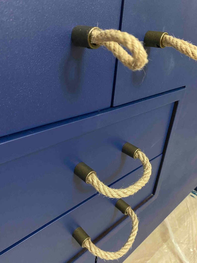Antique Rope Drawer Pulls Drawer Handles Colorful Knobs Etsy