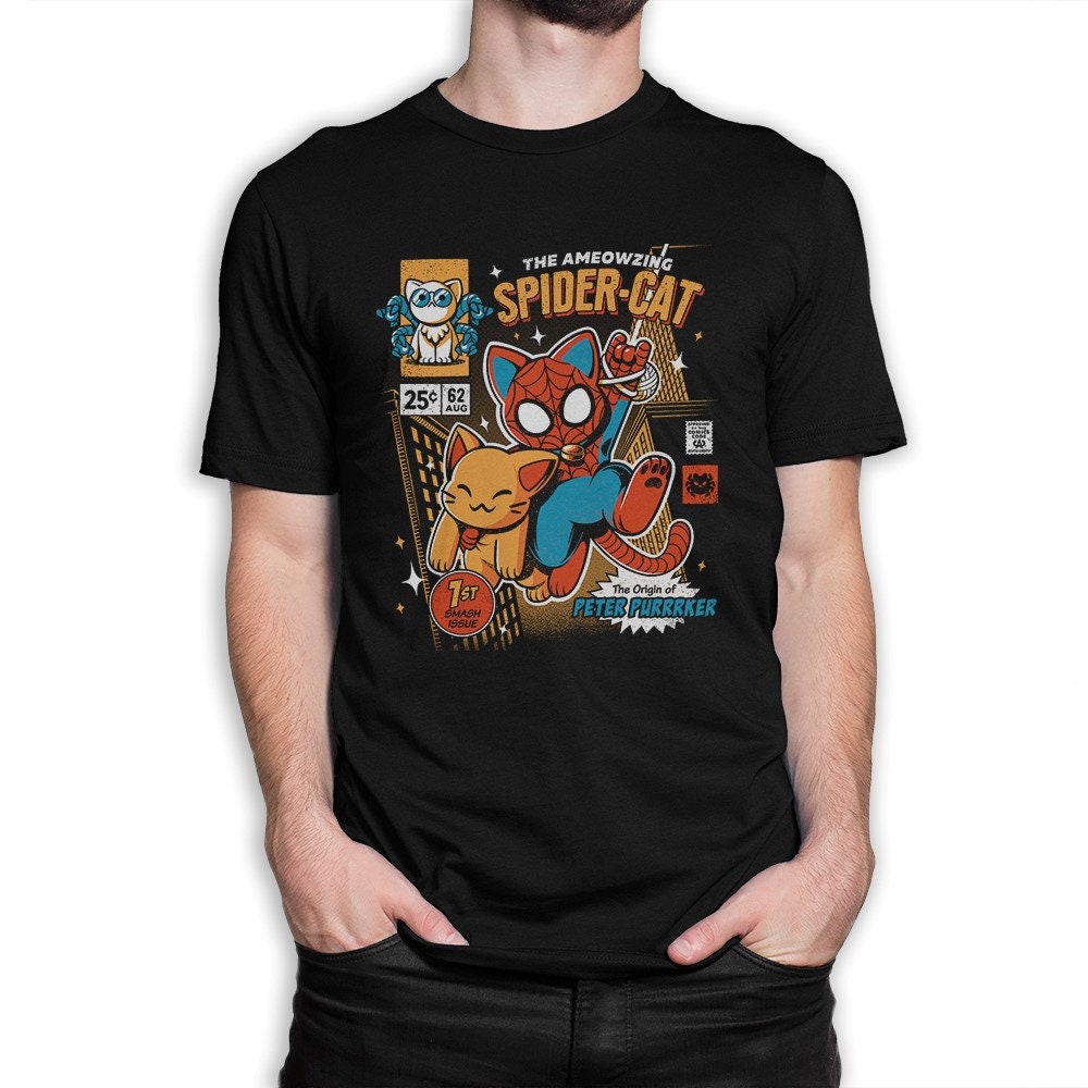Spider-man Cat T-shirt / Men's Women's 