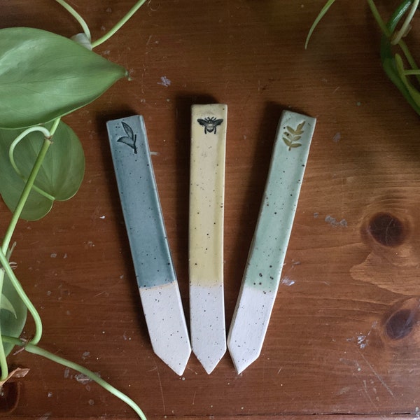 Ceramic Garden Markers Etsy
