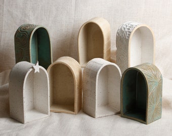 small curio cabinet | shrine | altar | ceramic | stoneware | handmade