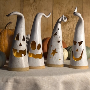 THE ORIGINAL Halloween ghost luminaria | jack o lantern | handmade | ceramic | Halloween decor | 2026 fall collection | luminary