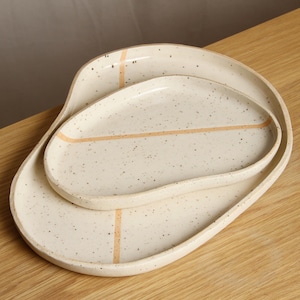 serving dishes | serving set | saltwater | organic pottery | stoneware | ceramic | handmade