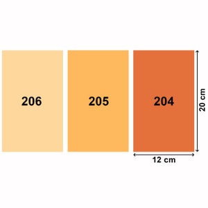 Pellicole colorate autoadesive per lampade LED, taglio 20 x 12 cm, filtri colorati bianco caldo a 3 toni per la correzione del colore, set di filtri con 3 pezzi immagine 2