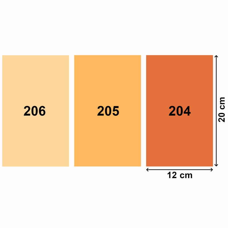 Zelfklevende kleurenfilms voor LED-lampen, gesneden 20 x 12 cm, 3 tonen warmwitte kleurfilters voor kleurcorrectie, filterset à 3 stuks afbeelding 2