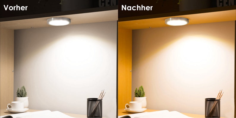 Zelfklevende kleurenfilms voor LED-lampen, 5 cm cirkelsnede GU10, 3 tonen warmwitte kleurfilters voor kleurcorrectie, filterset à 9 stuks afbeelding 7