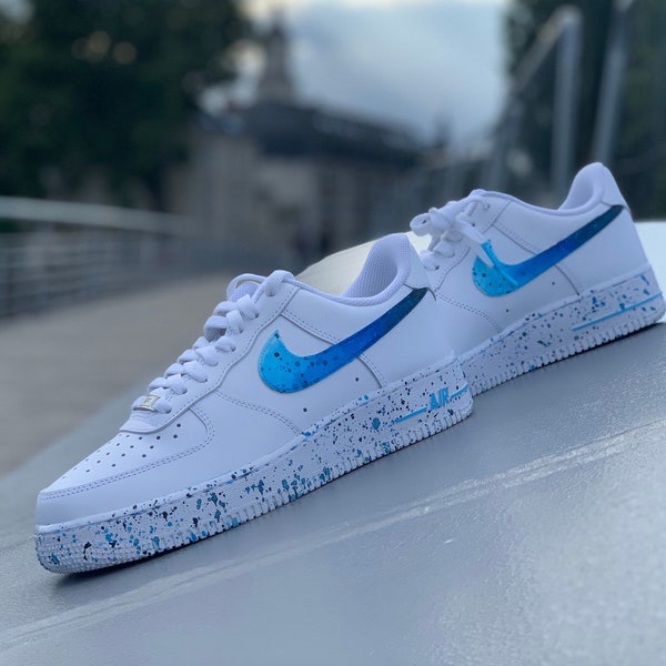 Custom Air Force 1 - Blue Gradient