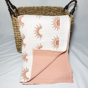 Waffle/Bamboo Muslin Blanket