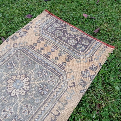 Turkish runner rug, vintage runner rug, runner rug, oushak runner shops rug, nursery runner rug, old runner rug, hallway rug 2 × 5.4 (167×62)
