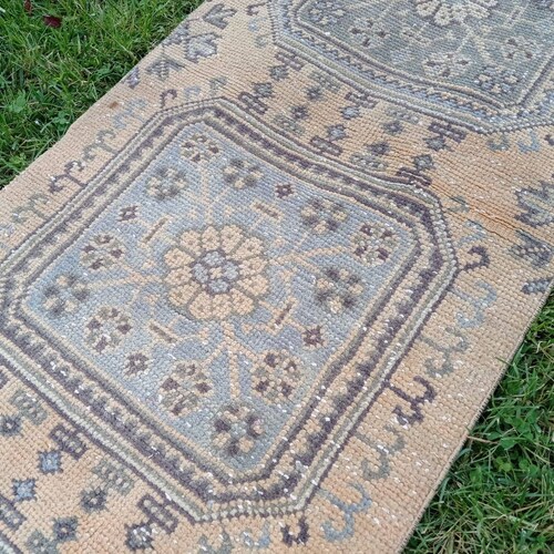Turkish runner rug, vintage runner rug, runner rug, oushak runner shops rug, nursery runner rug, old runner rug, hallway rug 2 × 5.4 (167×62)