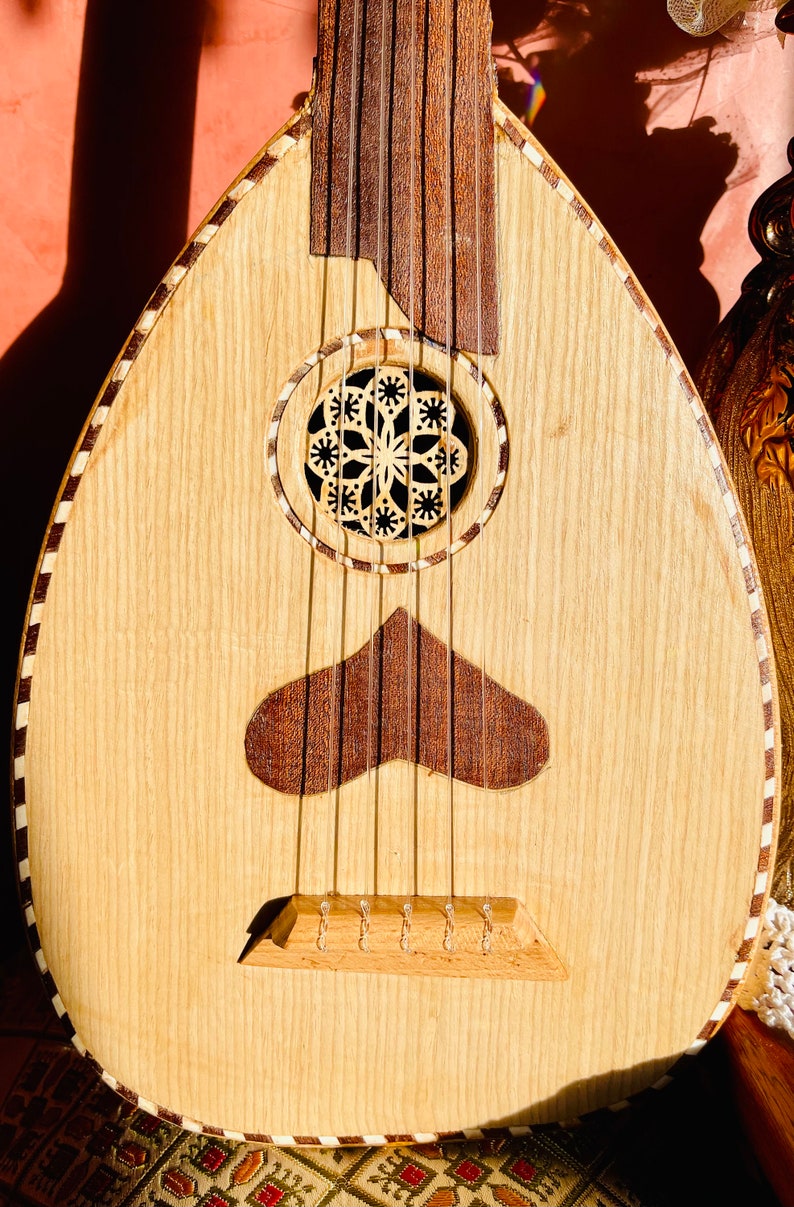Small Lute Music Oud Instrument Strings Tunes Handmade Arabic Etsy