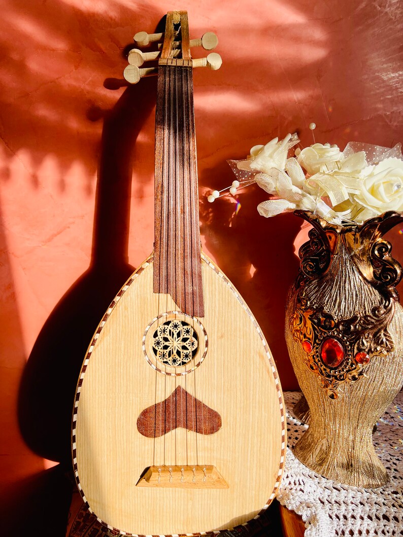 Small Lute Music Oud Instrument Strings Tunes Handmade Arabic Etsy Sweden