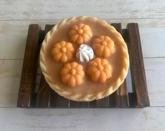 Pumpkin Pie Soap, Thanksgiving Decoration, Fall Soap, Thanksgiving Soap, Fake Food, Soap, Dessert Soap.