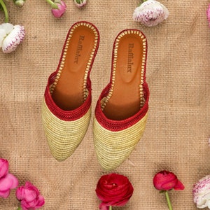 Handmade Moroccan Raffia Women&#39;s Summer Sandals: Stylish and Sustainable Footwear