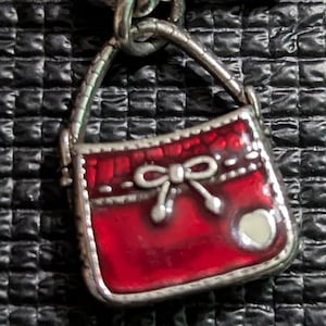 Vintage Brighton Charm Bracelet w/ Handbags bild 8