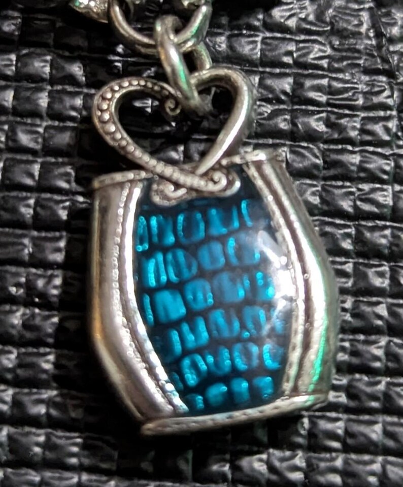 Vintage Brighton Charm Bracelet w/ Handbags bild 4