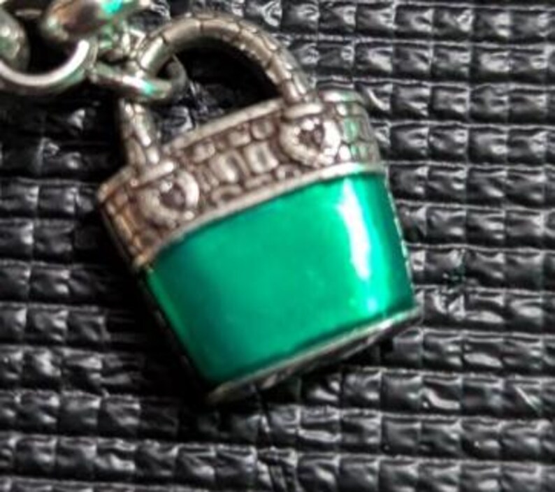 Vintage Brighton Charm Bracelet w/ Handbags bild 5