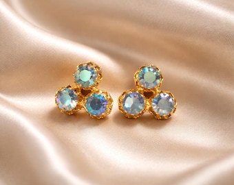 Vintage Gold Tone Clip-on Earrings