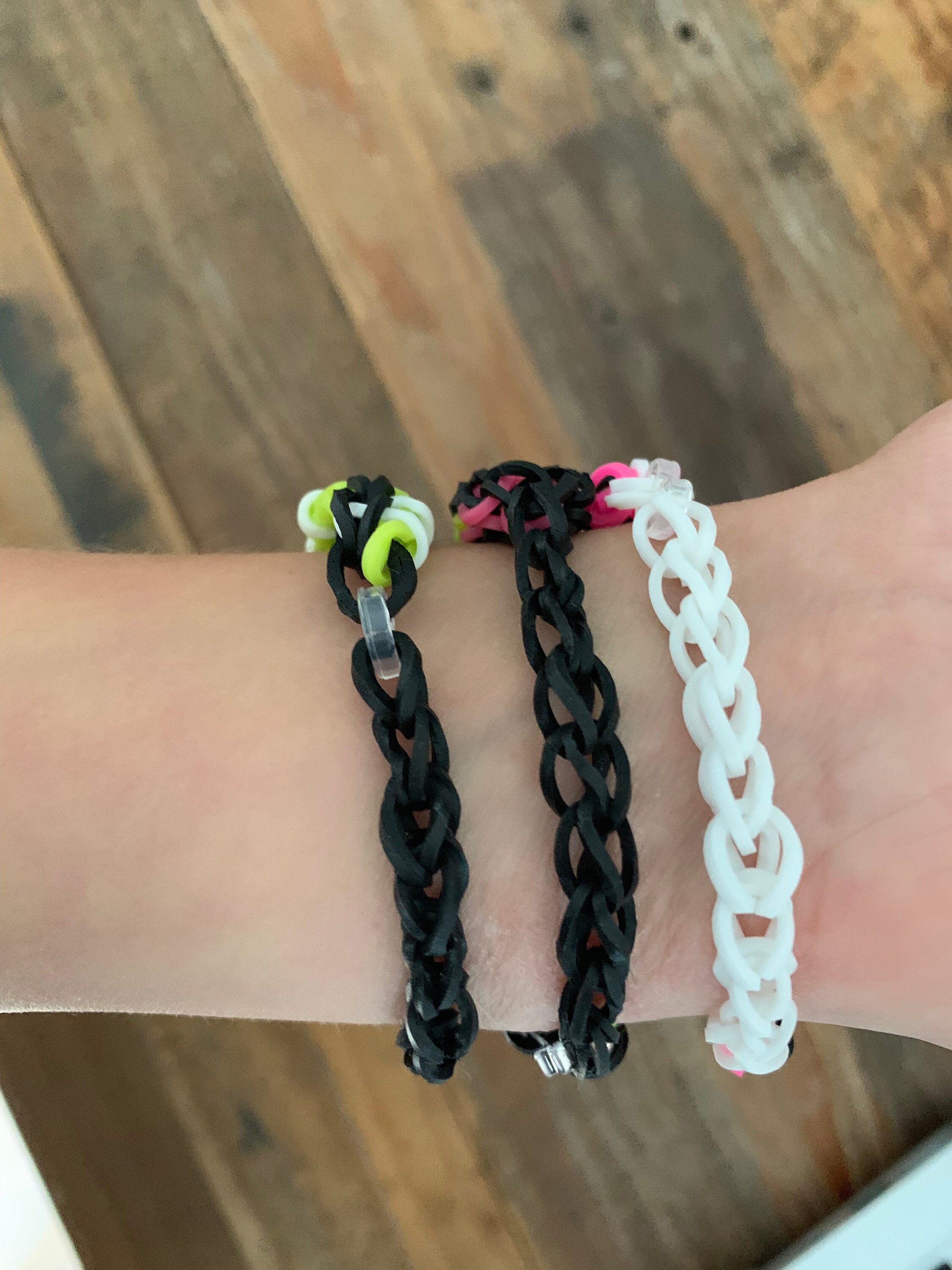 3 Pack of silly Snake Rainbow Loom Bracelets Etsy UK