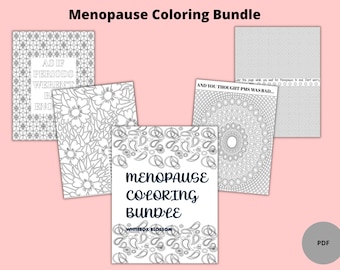 Menopause Coloring Bundle | Funny | Menopause Humor | Adult Funny Coloring Pages | Women
