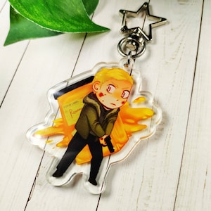 video game mold dad horror double sided acrylic charm