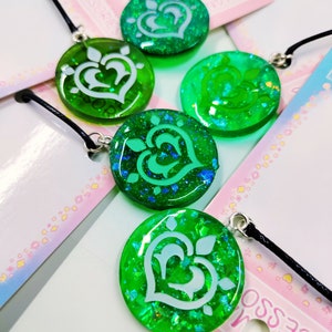 Dendro genshin video game plant magic vision necklace