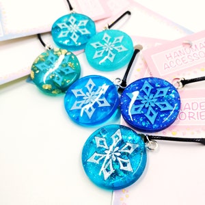 Cryo genshin video game ice magic vision necklace