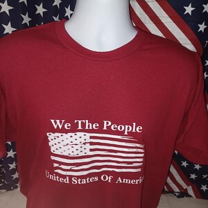 American Flag T Shirt United States of America Flag We The People T Shirt
