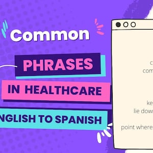 General Medical Instructions English to Spanish