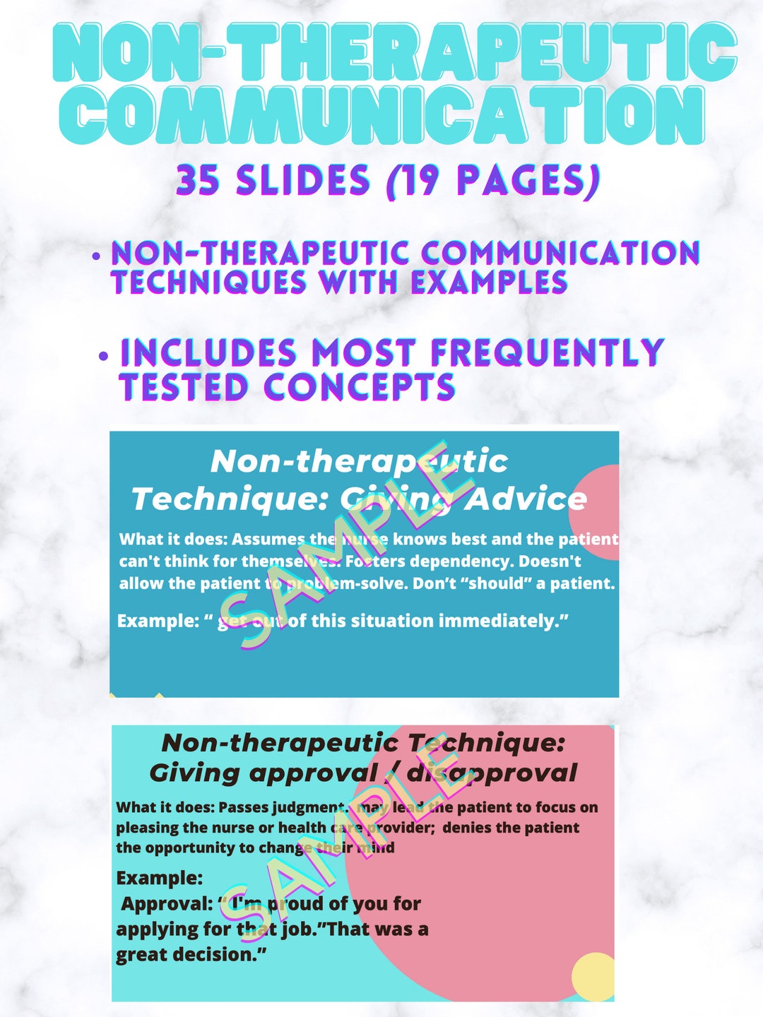 Nontherapeutic Communication Techniques Etsy