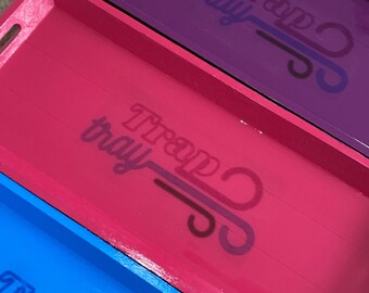 trap tray - smoking rolling tray 420 - handmade for you