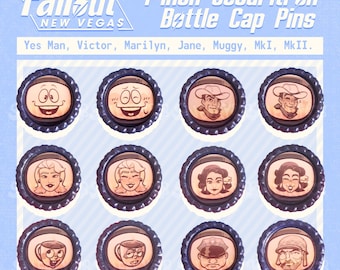 F:NV Securitron || 1-inch Bottle Cap Pins