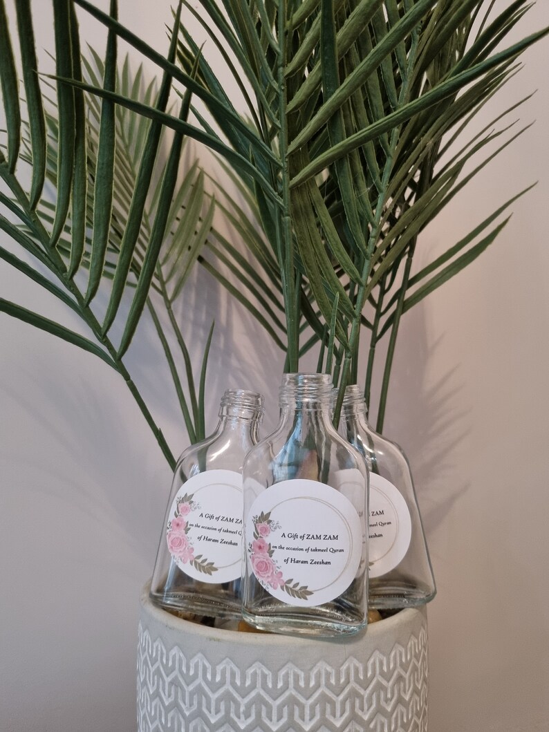 50ml Fully Personalised Zam Zam Bottles With Zam Zam Water Etsy
