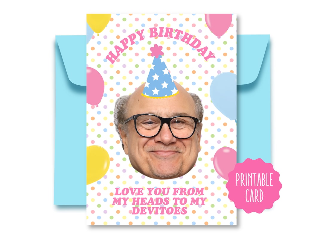 Danny Devito Birthday Card Danny Devito Card Danny Devito Funny Card
