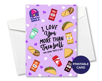 Taco Bell Card - Etsy Canada