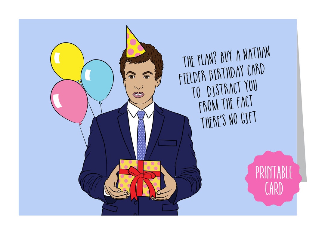 Nathan Fielder Birthday Card Nathan Fielder Nathan Fielder Card Nathan