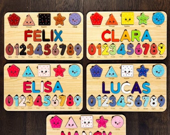 Unique Personalized Baby Name Puzzles for Learning and Play | Custom Wooden Toys with Educational Benefits | Black Friday | Christmas Gift