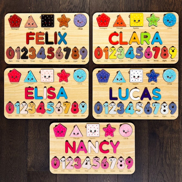 Unique Personalized Baby Name Puzzles for Learning and Play | Custom Wooden Toys with Educational Benefits