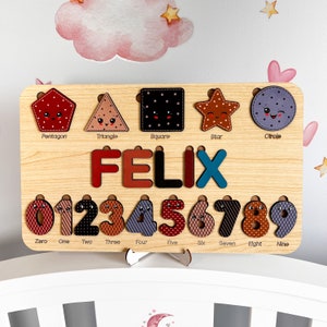 Unique Personalized Baby Name Puzzles for Learning and Play Custom Wooden Toys with Educational Benefits Name Puzzle Christmas Gift image 10