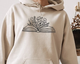 Book Sweatshirt, Gift For Woman, Christmas Hoodie, Christmas Gift, Woman Clothing