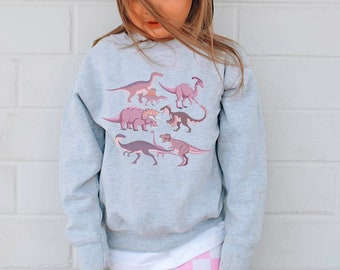 Toddler Pink Dinosaurs sweat,Happy Dinosaur Easter Sweat,Dinosaur hatching T-shirt ,Funny Easter Day hoodie - Dino Lover T-shirt ,