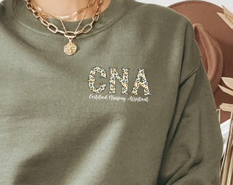 CNA Sweatshirt | Certified Nursing Assistant | Nurse Sweatshirt | Caduceus | CNA Gift