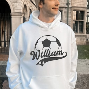 Soccer Football Custom Sweatshirt, Sports Hoodie, Sport Mama Sweatshirt, Soccer Hoodie, Unisex Hoodie Sweat
